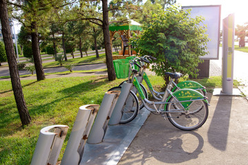 parking bicycles for hire Georgia