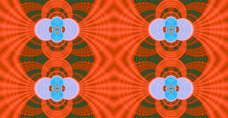 Fototapeta premium Abstract fractal high resolution seamless pattern background ideal for carpets, tapestries, fabric and wallpapers with a detailed interconnected pattern of arches,beams and crosses