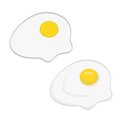 Simple scrambled eggs vector