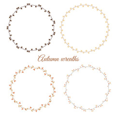 Set of Autumn Wreaths