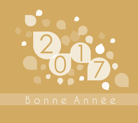 Carte Or Bonne Année 2017