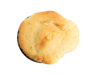 Closeup of melted cupcake.