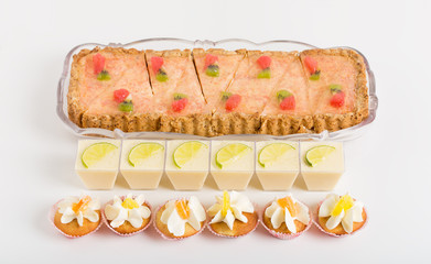 Various delicious desserts.
