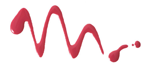 Pink color nail polish on background