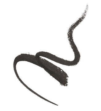 Fototapeta Black color eyeliner brush paint on background