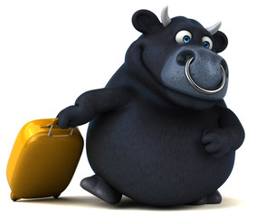 Black bull - 3D Illustration © Julien Tromeur