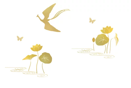 鳳凰 ハスの花 金色 Stock イラスト Adobe Stock 鳳凰 ハスの花 金色 Stock イラスト Adobe Stock