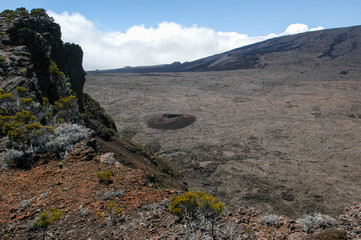 Piton de la Fournaise volcano on La Reunion island