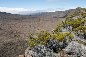 Piton de la Fournaise volcano on La Reunion island
