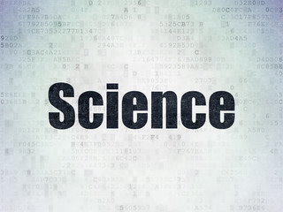 Science concept: Science on Digital Data Paper background