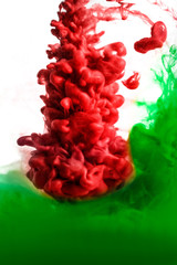 colorful paint in water
