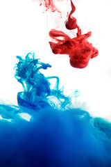 colorful paint in water

