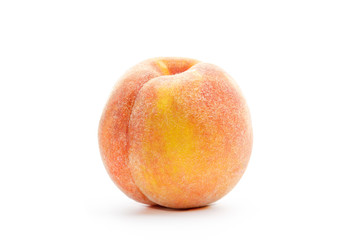 Peach isolated on white background