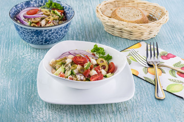 Quinoa mediterranean salad.