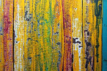 grunge colorful wooden panel