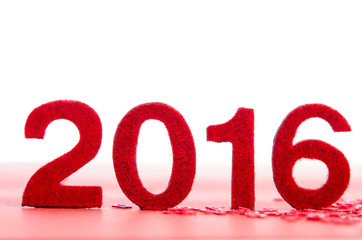 christmas card with number 2016