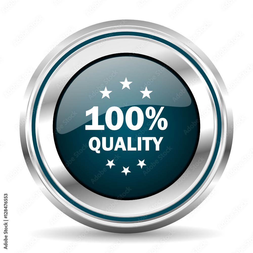 Poster  vector icon. Chrome border round web button. Silver metallic pushbutton.