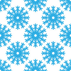 Seamless pattern with snowflakes