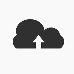 Cloud with Up arrow icon.