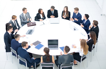 Business conference. Business meeting. Business people in formal