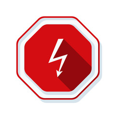 High Voltage Risk sign