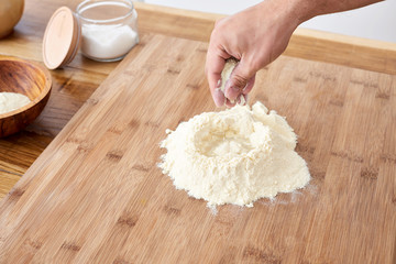 Making handmade pasta