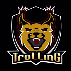 professional logo team trotting club