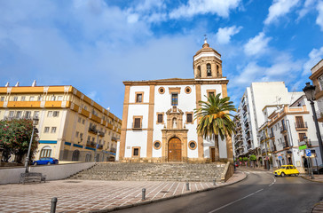 Fototapeta na wymiar Church of La Merced in Ronda. Malaga province, Andalusia, Spain