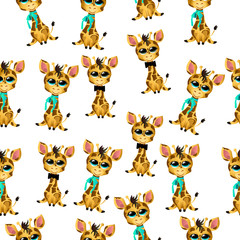 Naklejka premium cute giraffe baby