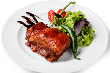 roasted pork ribs