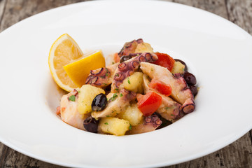 octopus salad with potatoes