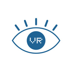 Virtual reality eye icon