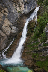 Savica waterfall (Slap Savica) Triglav National Park, Slovenia