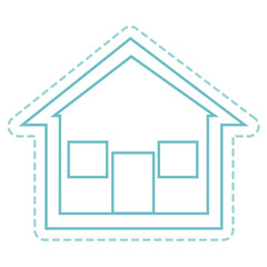 house real estate icon vector illustration design
