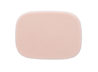 Cosmetic sponges on white background