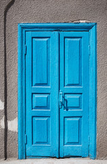 Blue old door