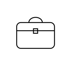 Briefcase icon, vector illustration.