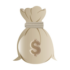 money bag isolated icon vector illustration design