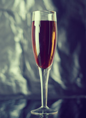 glass of red wine