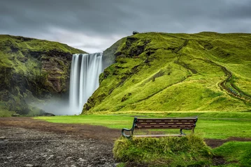 Fototapeten Skogafoss waterfall in southern Iceland © Nick Fox