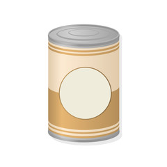 metal can of preserved food