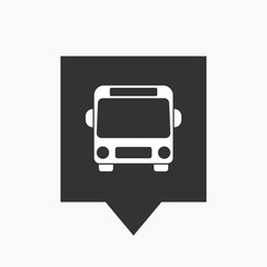 Isolated tooltip with  a bus icon