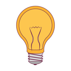 bulb light education icon vector illustration design