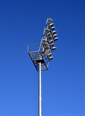 Fototapeta premium Lighting pylon of a football field