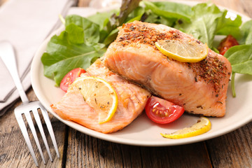 baked salmon fillet