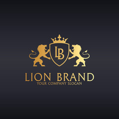 Lion brand. Lion logo - 128496720