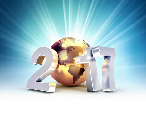 2017 New Year worldwide greetings