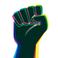 Poing - poing levé - révolution