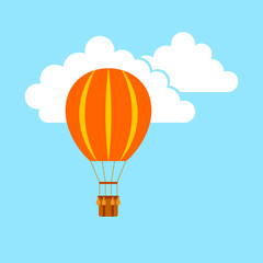 Obraz premium Orange hot air balloon