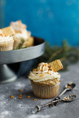 Christmas cupcakes (close up)